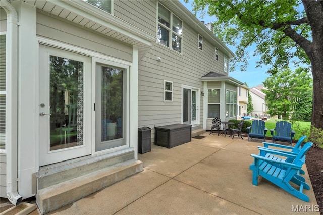 556 Autumn Bluff Dr, Ellisville, MO 63021 - view of patio featuring entry steps