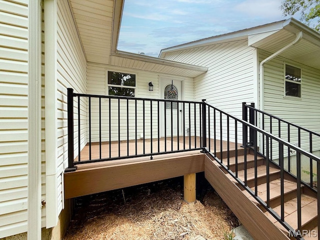 524 Arrowhead Pt, Cedar Hill, MO 63016 - view of wooden deck