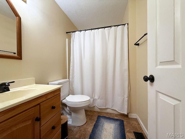 524 Arrowhead Pt, Cedar Hill, MO 63016 - bathroom with vanity and a textured ceiling