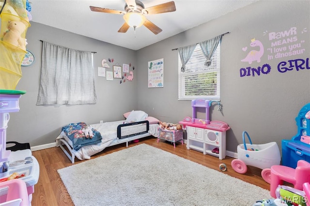 1414 Rue Camille, Bonne Terre, MO 63628 - bedroom with wood finished floors and ceiling fan