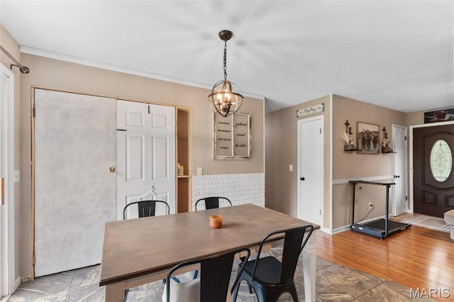 1414 Rue Camille, Bonne Terre, MO 63628 - dining space with a chandelier and baseboards