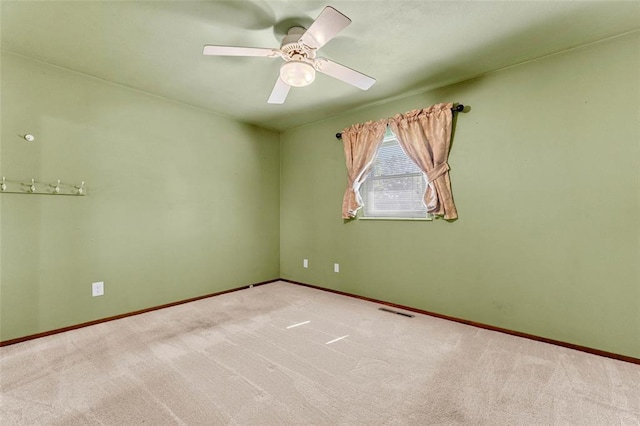 226 Ridgeview Dr, Columbia, IL 62236 - unfurnished room with carpet, baseboards, and a ceiling fan