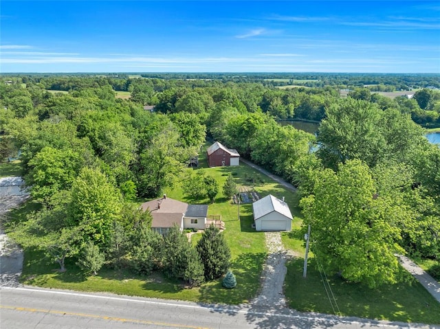 5611 State Route 156, Waterloo, IL 62298 - drone / aerial view of a large body of water and a heavily wooded area