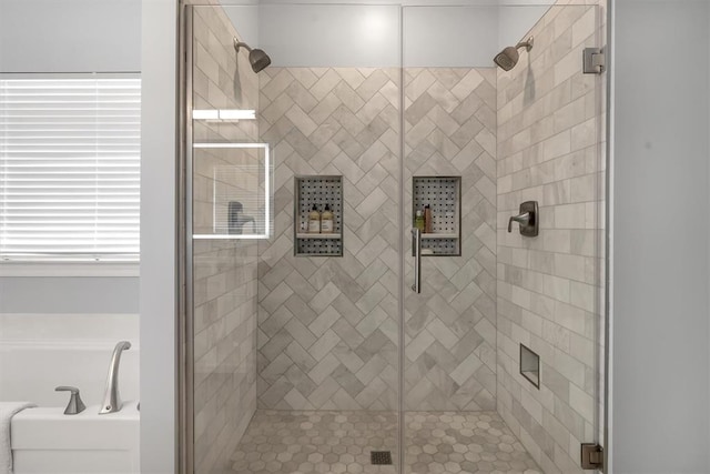 40 Burnside Ct, Frontier Township, MO 63303 - full bath with a stall shower and a bath