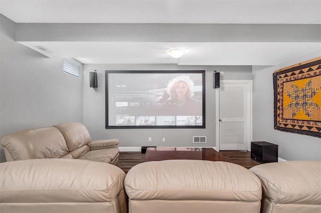40 Burnside Ct, Frontier Township, MO 63303 - cinema with dark wood-style flooring and baseboards