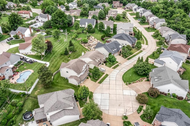 40 Burnside Ct, Frontier Township, MO 63303 - aerial view of residential area with a pool area