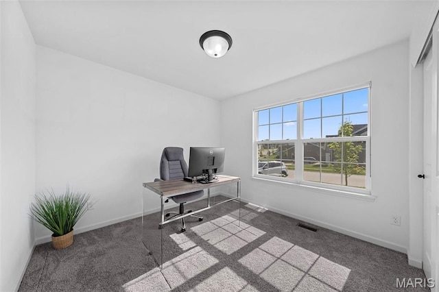 203 Homestretch Ln, Wentzville, MO 63385 - carpeted home office featuring baseboards