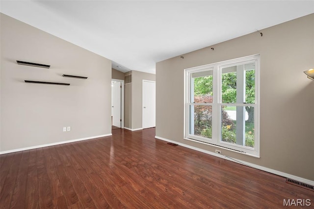 104 Maywood Ct, Saint Peters, MO 63376 - unfurnished room featuring wood finished floors and lofted ceiling