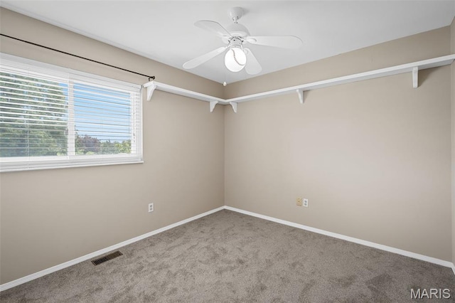 104 Maywood Ct, Saint Peters, MO 63376 - empty room featuring carpet and a ceiling fan