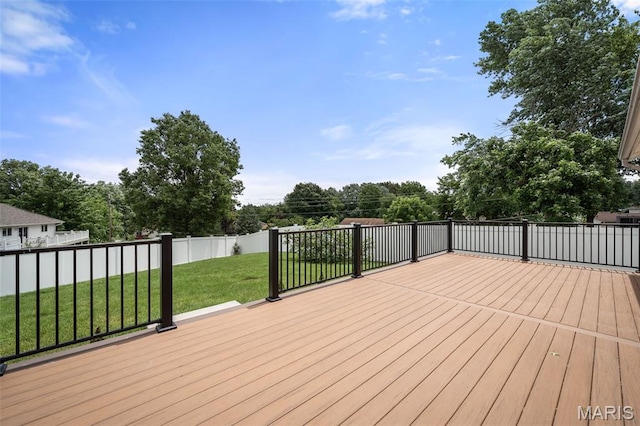 104 Maywood Ct, Saint Peters, MO 63376 - deck featuring a lawn