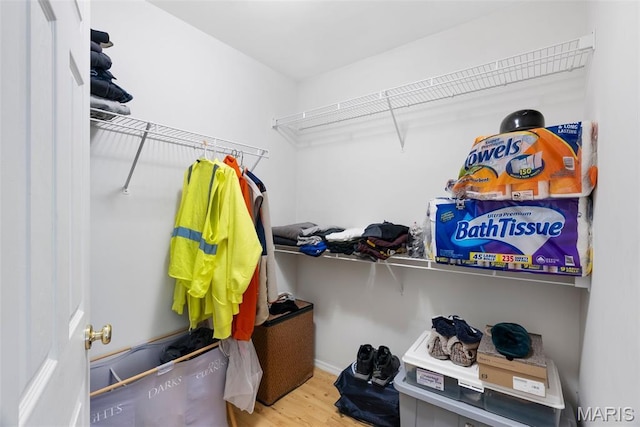 13116 Ambrose Ct, Black Jack, MO 63033 - spacious closet featuring wood finished floors