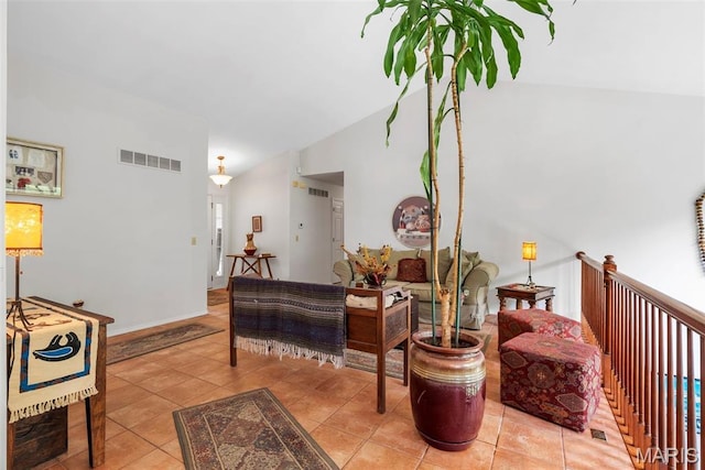 13116 Ambrose Ct, Black Jack, MO 63033 - tiled living area with lofted ceiling