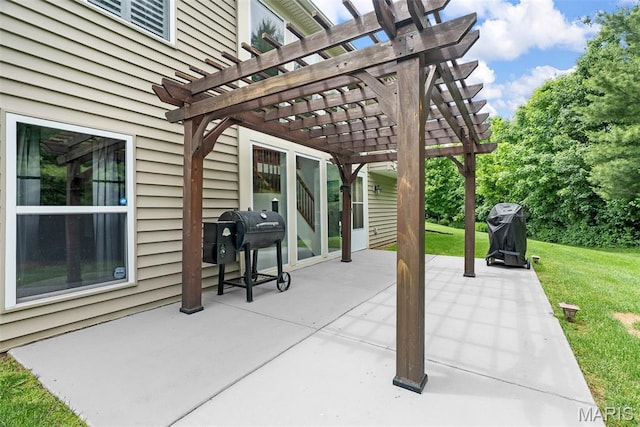 13116 Ambrose Ct, Black Jack, MO 63033 - view of patio / terrace with a pergola and area for grilling