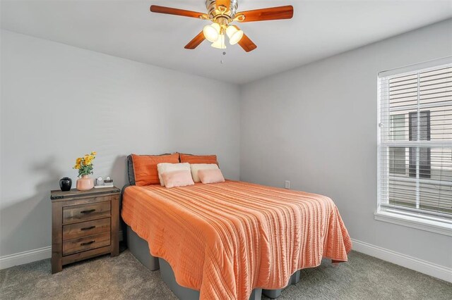 1408 Summertree Springs Ave Unit C, Valley Park, MO 63088 - carpeted bedroom with baseboards and ceiling fan