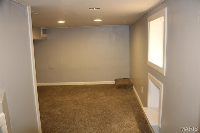 5379 Wabada Ave, Saint Louis, MO 63112 - carpeted empty room featuring recessed lighting and baseboards