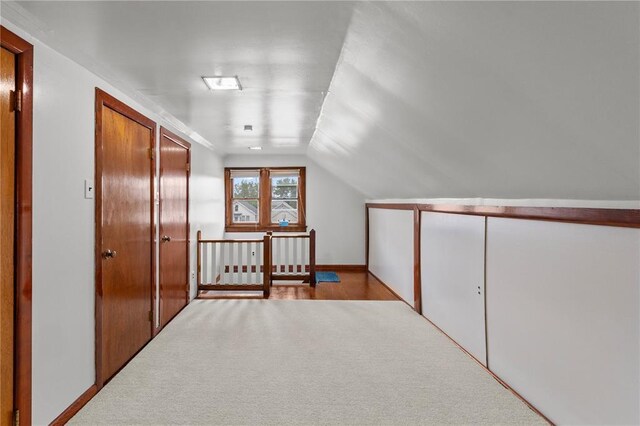 6266 Marmaduke Ave, Saint Louis, MO 63139 - bonus room with vaulted ceiling, baseboards, and carpet floors