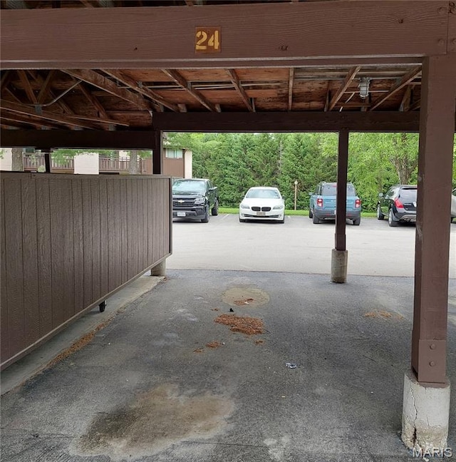 1380 Heritage Lndg Unit 105, Frontier Township, MO 63303 - view of covered parking lot