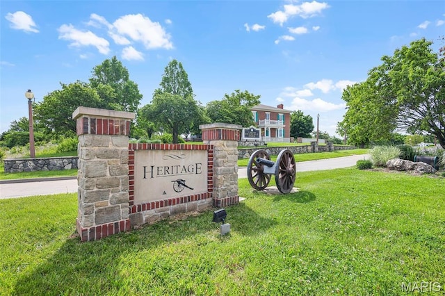 1380 Heritage Lndg Unit 105, Frontier Township, MO 63303 - community sign featuring a lawn