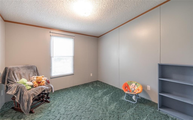 442 County Road 6250, Salem, MO 65560 - recreation room featuring ornamental molding, carpet flooring, and a textured ceiling