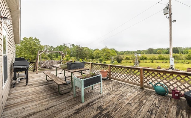 442 County Road 6250, Salem, MO 65560 - wooden deck with area for grilling