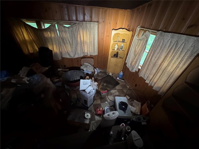 206 Thoroughman Ave, Ferguson, MO 63135 - miscellaneous room with wooden walls