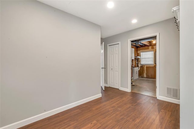 1137 Great Falls Ct, Manchester, MO 63021 - empty room with baseboards, wood finished floors, and recessed lighting