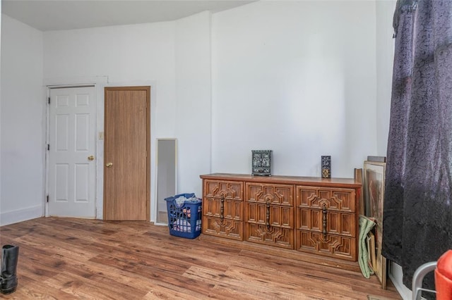 interior space featuring wood finished floors
