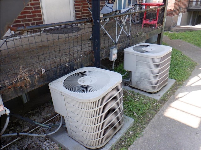 5335 Bancroft Ave, Saint Louis, MO 63109 - exterior view of central air condition unit and brick siding