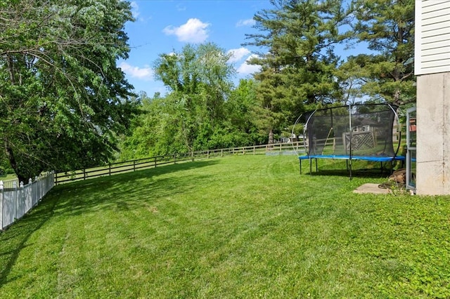 15 W 13th St, Washington, MO 63090 - view of yard featuring a trampoline