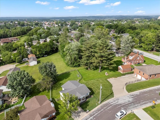 15 W 13th St, Washington, MO 63090 - aerial perspective of suburban area featuring a tree filled landscape
