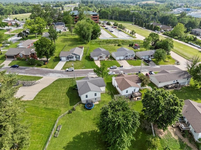 15 W 13th St, Washington, MO 63090 - aerial overview of property's location featuring nearby suburban area