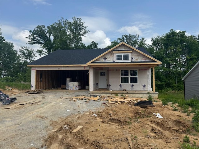 289 Broch Tuarach Pl, Jackson, MO 63755 - property in mid-construction featuring a garage, covered porch, and driveway