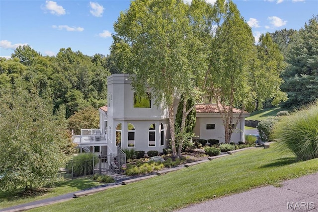 169 Fick Farm Rd, Chesterfield, MO 63005 - view of front of property with stucco siding