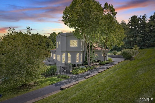 169 Fick Farm Rd, Chesterfield, MO 63005 - view of side of home featuring stucco siding