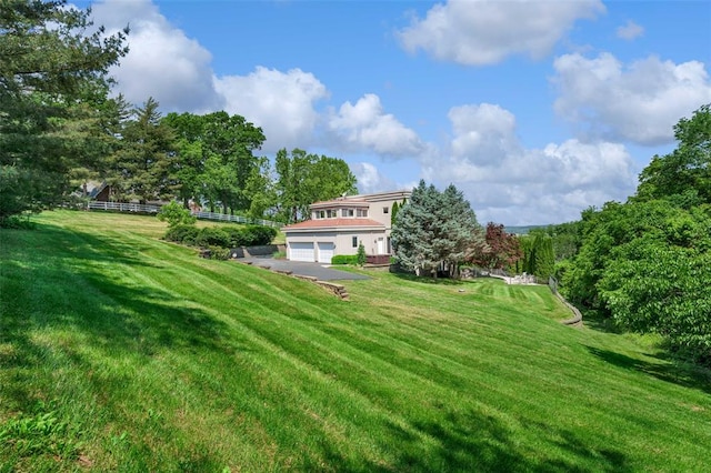 169 Fick Farm Rd, Chesterfield, MO 63005 - view of green lawn featuring an attached garage
