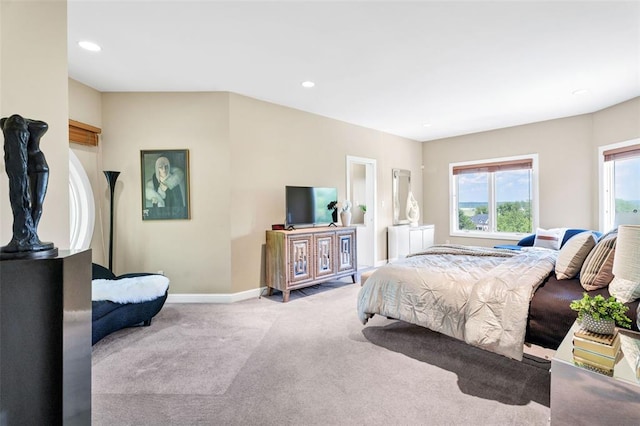 169 Fick Farm Rd, Chesterfield, MO 63005 - bedroom with carpet floors, baseboards, and recessed lighting