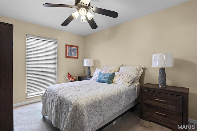 12036 Orchard View Dr, Creve Coeur Township, MO 63146 - bedroom featuring carpet floors and ceiling fan