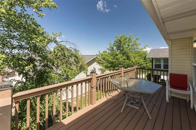 55 Rue De Paix Dr, Lake St Louis, MO 63367 - view of wooden deck