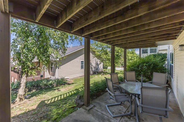 55 Rue De Paix Dr, Lake St Louis, MO 63367 - view of patio featuring outdoor dining space