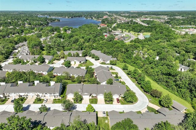 55 Rue De Paix Dr, Lake St Louis, MO 63367 - aerial view of residential area featuring a nearby body of water