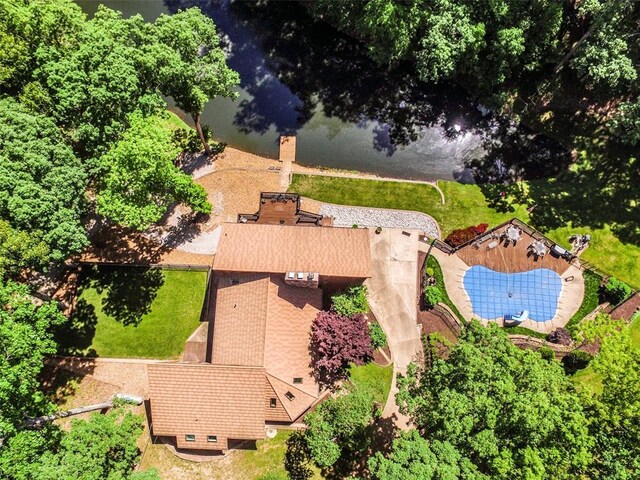 view from above of property