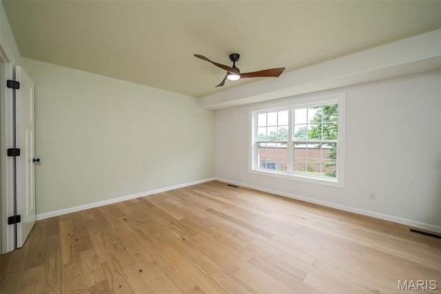 10 Jade Ln, Washington, MO 63090 - spare room with ceiling fan and light wood finished floors