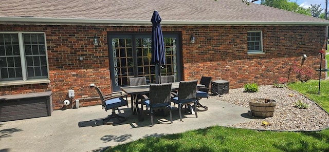 view of patio / terrace featuring outdoor dining area