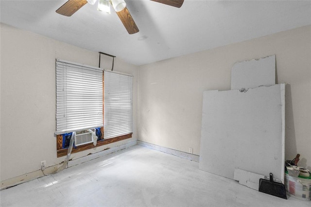 6 Clay St, Park Hills, MO 63601 - unfurnished room with ceiling fan, unfinished concrete floors, and cooling unit