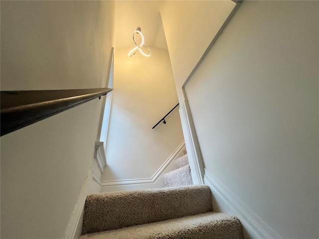 view of staircase