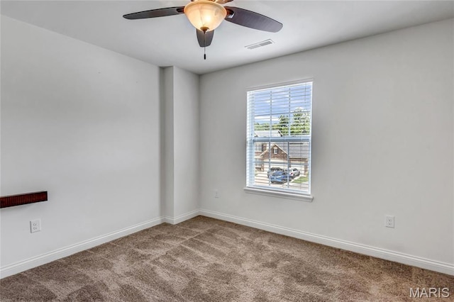 2001 Paul Renaud Blvd, Lake St Louis, MO 63367 - carpeted spare room featuring a ceiling fan and baseboards