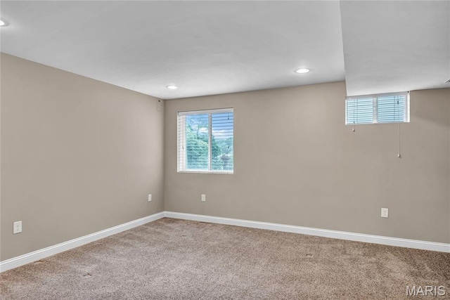 2001 Paul Renaud Blvd, Lake St Louis, MO 63367 - carpeted empty room with baseboards and recessed lighting