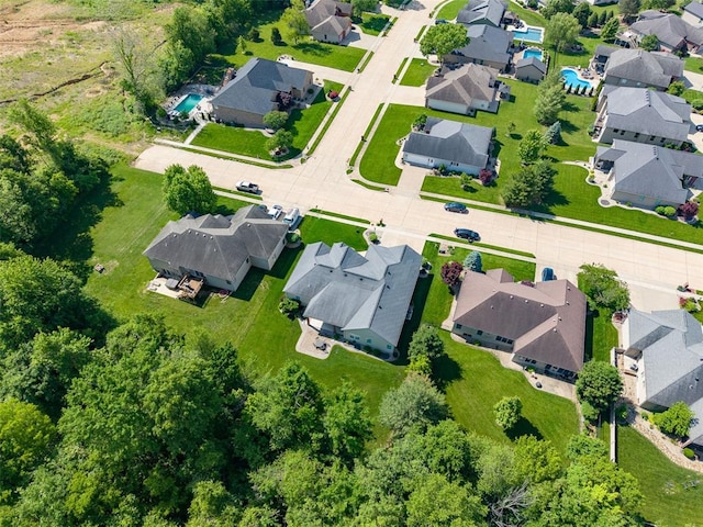 1514 Autumn St, Godfrey, IL 62035 - aerial overview of property's location featuring nearby suburban area