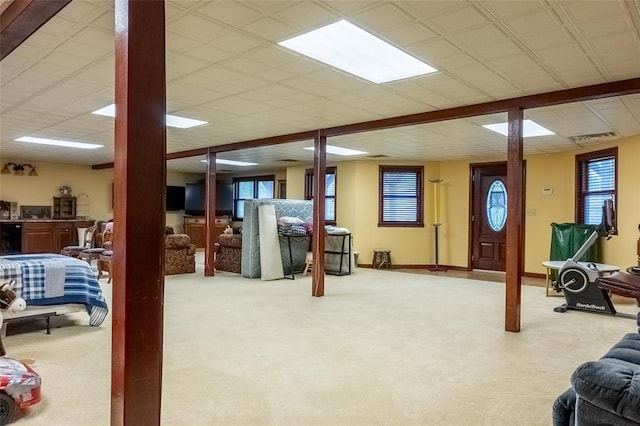 205 Hickman Dr, Bowling Green, MO 63334 - below grade area featuring carpet flooring and baseboards