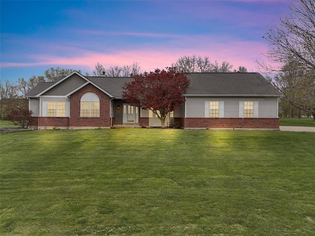 3 Jura Ct, Ofallon, MO 63368 - single story home featuring brick siding and a lawn